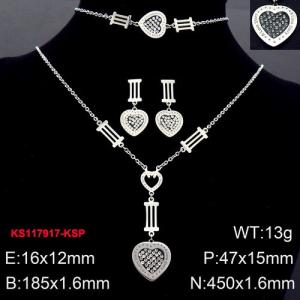 SS Jewelry Set(Most Women) - KS117917-KSP