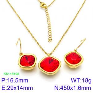 SS Jewelry Set(Most Women) - KS118198-K