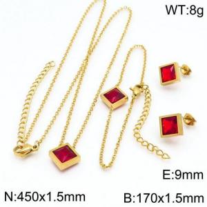 SS Jewelry Set(Most Women) - KS121605-HR