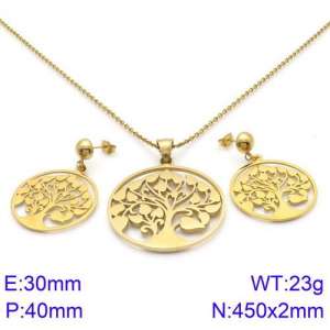 SS Jewelry Set(Most Women) - KS122628-K