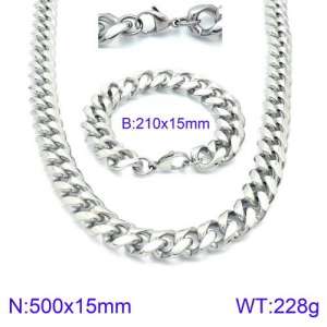 SS Jewelry Set(Most Men) - KS127657-Z