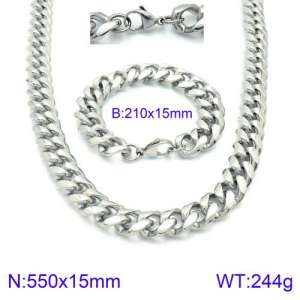 SS Jewelry Set(Most Men) - KS127658-Z