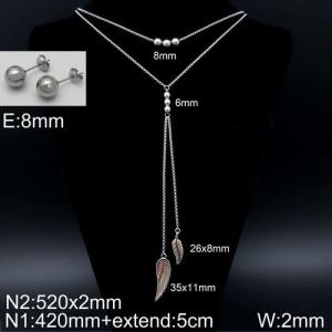 Stainless Steel Necklace - KS131039-Z