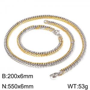 SS Jewelry Set(Most Men) - KS137236-Z
