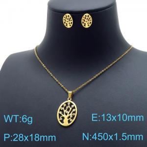 SS Jewelry Set(Most Women) - KS139840-SS