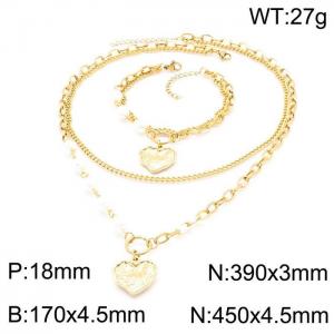 SS Jewelry Set(Most Women) - KS140739-BJ