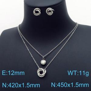 SS Jewelry Set(Most Women) - KS140755-HR