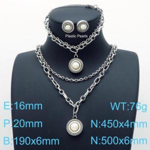 SS Jewelry Set(Most Women) - KS142381-Z