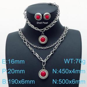 SS Jewelry Set(Most Women) - KS142383-Z