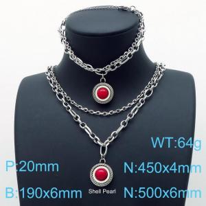 SS Jewelry Set(Most Women) - KS142384-Z