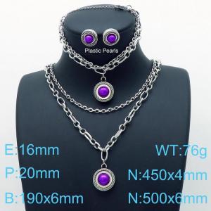 SS Jewelry Set(Most Women) - KS142385-Z