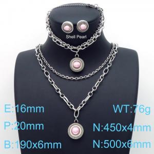 SS Jewelry Set(Most Women) - KS142394-Z