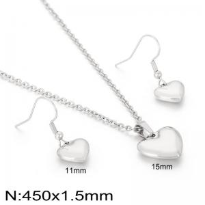 Stainless steel heart-shaped set - KS16559-Z