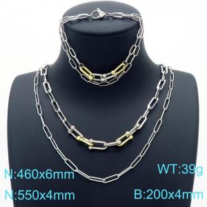 SS Jewelry Set(Most Women) - KS190093-Z