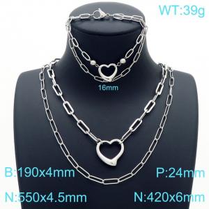 SS Jewelry Set(Most Women) - KS190097-Z