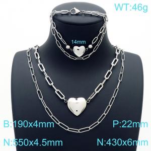 SS Jewelry Set(Most Women) - KS190099-Z