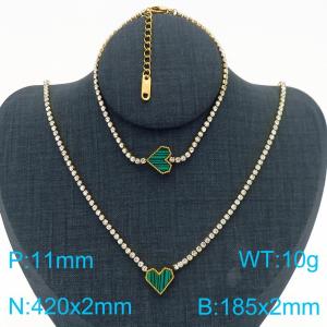 SS Jewelry Set(Most Women) - KS220235-HR