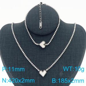 SS Jewelry Set(Most Women) - KS220236-HR