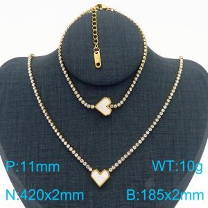 SS Jewelry Set(Most Women) - KS220237-HR