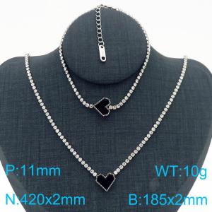 SS Jewelry Set(Most Women) - KS220238-HR