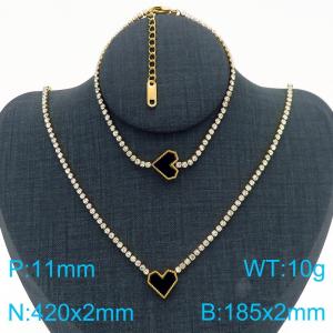 SS Jewelry Set(Most Women) - KS220239-HR