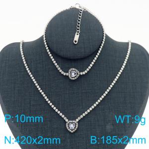 SS Jewelry Set(Most Women) - KS220242-HR
