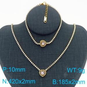 SS Jewelry Set(Most Women) - KS220243-HR