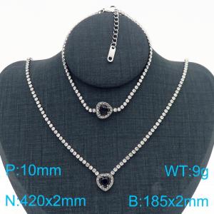 SS Jewelry Set(Most Women) - KS220244-HR