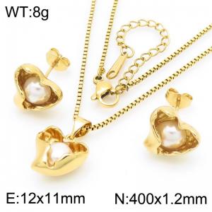 SS Jewelry Set(Most Women) - KS220774-SP