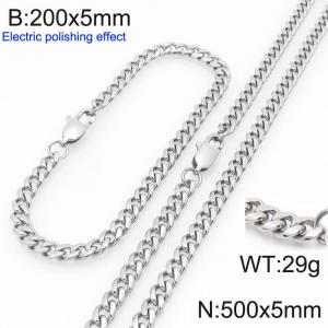 SS Jewelry Set(Most Men) - KS228387-Z