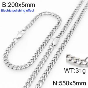 SS Jewelry Set(Most Men) - KS228388-Z