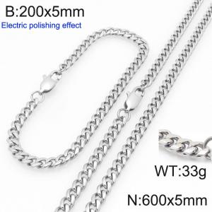 SS Jewelry Set(Most Men) - KS228389-Z