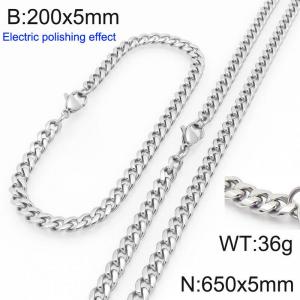 SS Jewelry Set(Most Men) - KS228396-Z