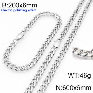 SS Jewelry Set(Most Men) - KS228401-Z