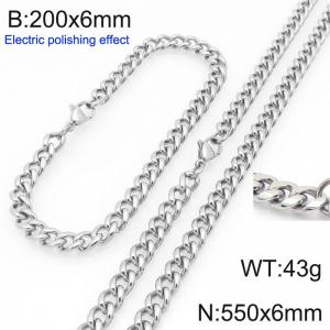 SS Jewelry Set(Most Men) - KS228406-Z