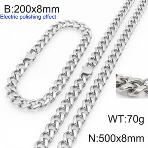 SS Jewelry Set(Most Men) - KS228411-Z