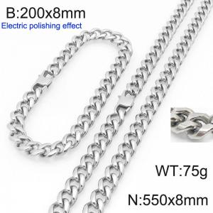 SS Jewelry Set(Most Men) - KS228412-Z