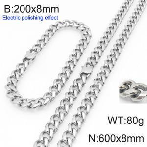 SS Jewelry Set(Most Men) - KS228413-Z