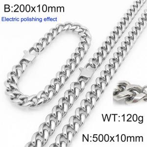 SS Jewelry Set(Most Men) - KS228435-Z