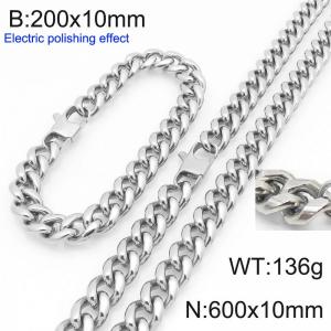 SS Jewelry Set(Most Men) - KS228437-Z