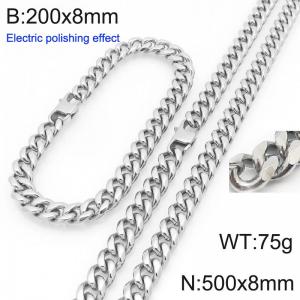 SS Jewelry Set(Most Men) - KS228465-Z