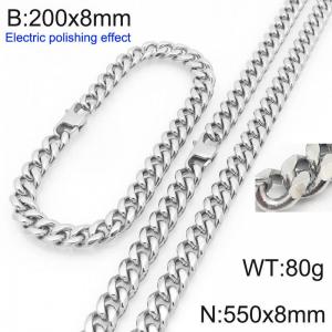 SS Jewelry Set(Most Men) - KS228466-Z