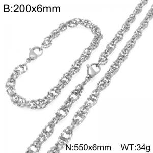 SS Jewelry Set(Most Men) - KS229414-Z