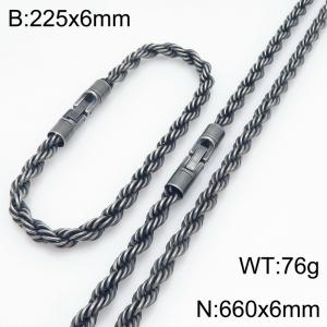 SS Jewelry Set(Most Men) - KS229646-KFC