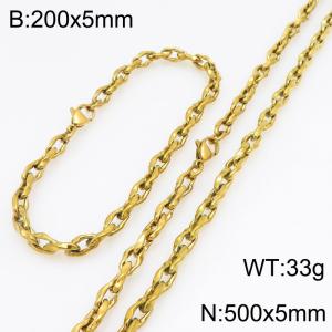 SS Jewelry Set(Most Men) - KS230161-Z