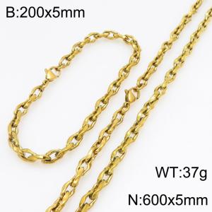 SS Jewelry Set(Most Men) - KS230163-Z