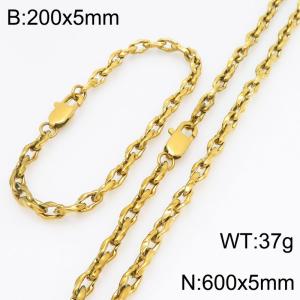 SS Jewelry Set(Most Men) - KS230175-Z