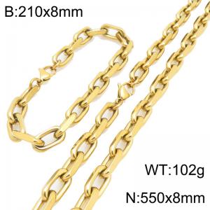 SS Jewelry Set(Most Men) - KS231095-Z
