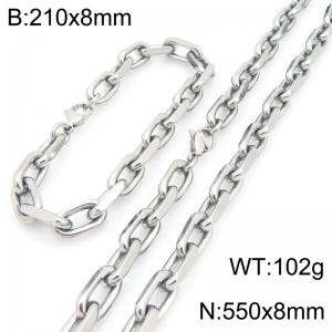 SS Jewelry Set(Most Men) - KS231102-Z