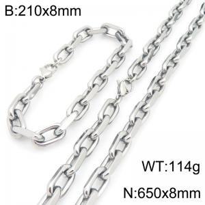 SS Jewelry Set(Most Men) - KS231104-Z